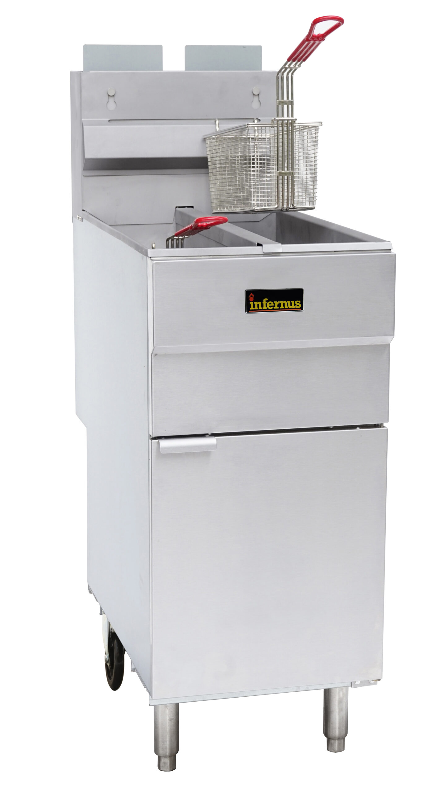 4 Burner Twin Tank Twin Basket Fryer - 2 x 11 Litres
