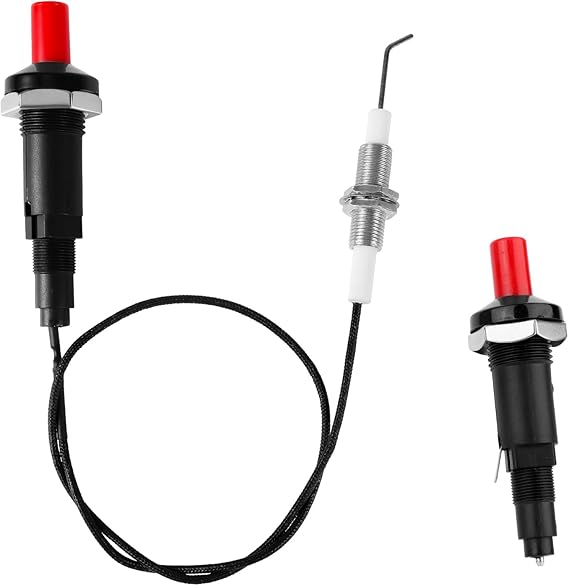 Piezzo Spark Ignitor 400mm with Ignition Switch and Metal Wire Gasket Nut, Piezzo Spark Ignitor 850mm, Piezzo Spark Ignitor 1250mm