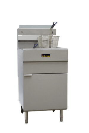 5 Burner Single Tank Twin Basket Gas Fryer - 37 Litres
