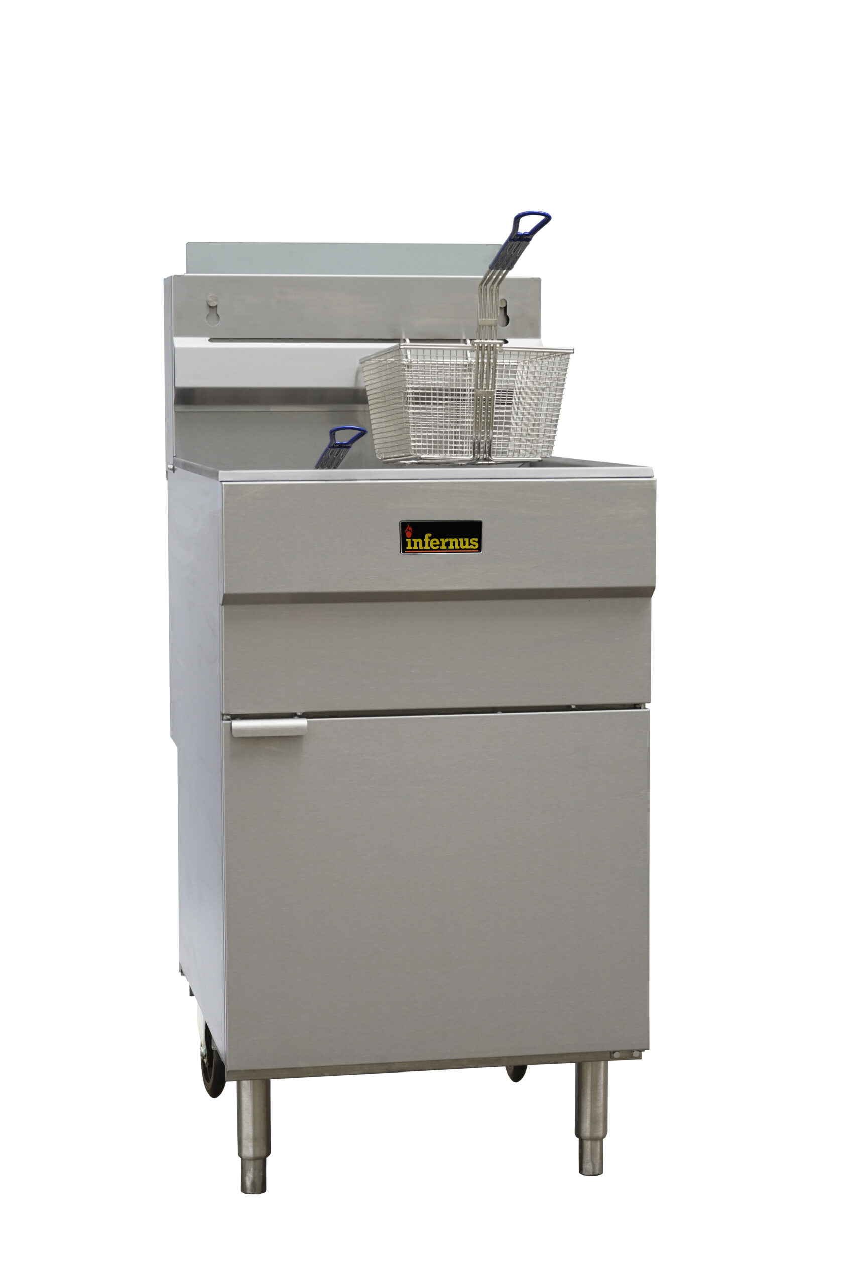 5 Burner Single Tank Twin Basket Gas Fryer - 37 Litres
