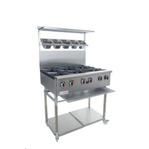 6 Burner Indian Cooker - CE Approved