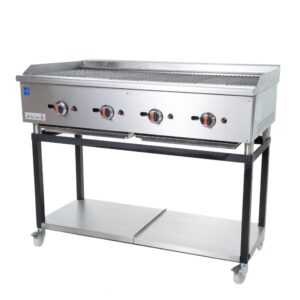 Chargrill 4 Burners 30kw Natural Gas With Stand