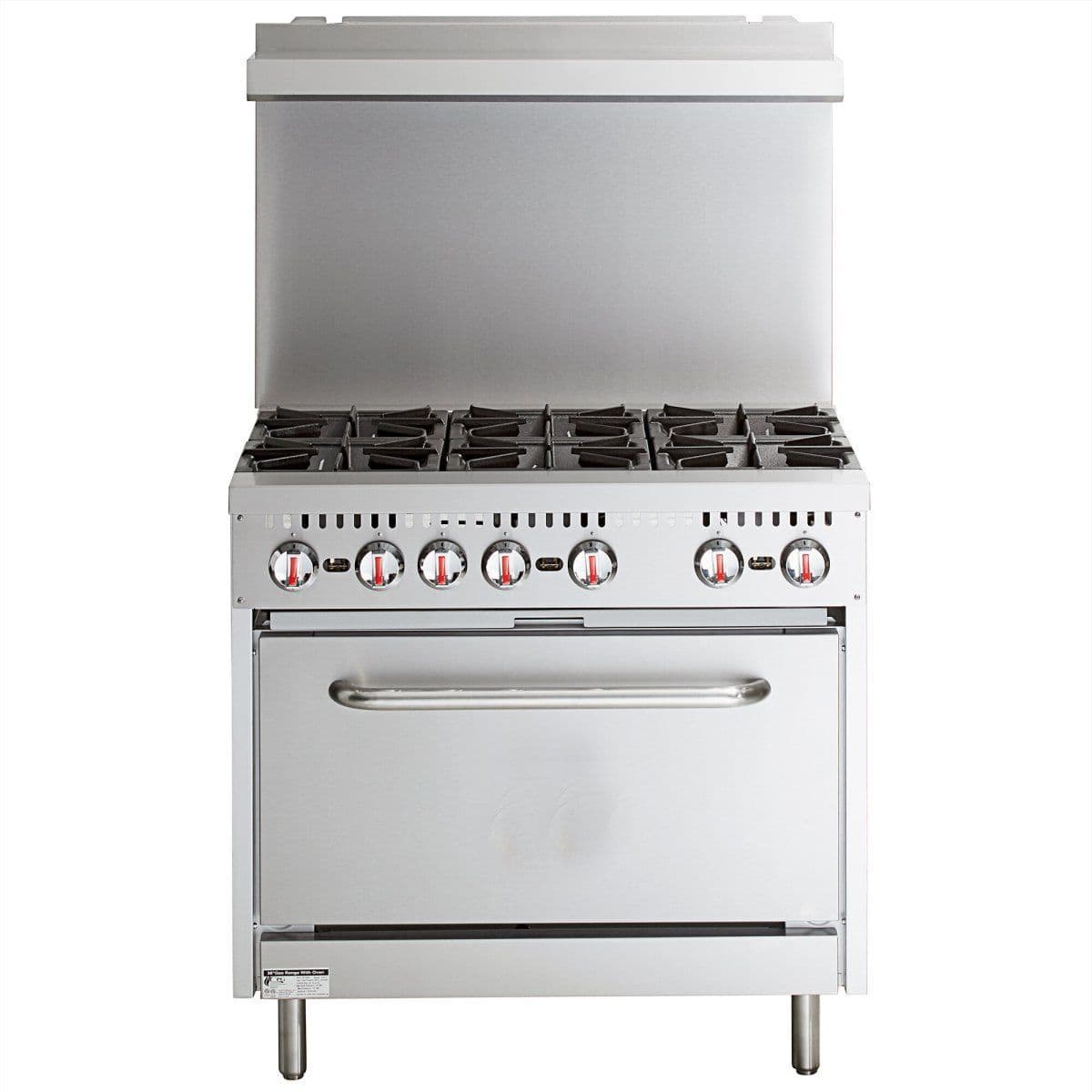 Commercial 6 Burner Cooker With Oven - CE Approved